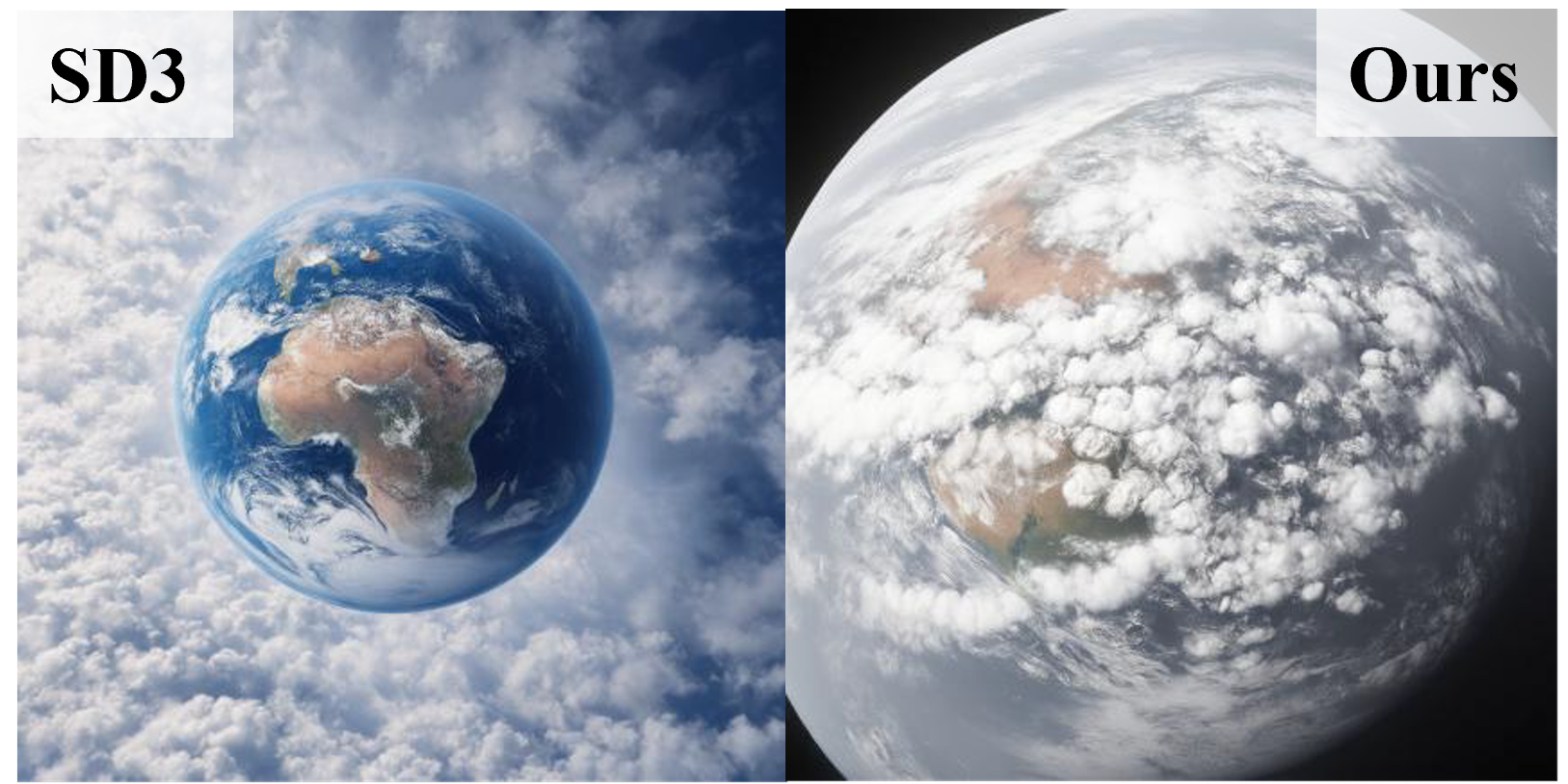 Earth depicted as a grey planet with a cotton surface